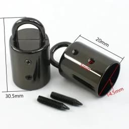 10/20Pcs 11/14mm Metal Buckles Bag Strap End Stopper Buckle Tassel Cap Clasp for Bags Handle Cord Lock Hanging DIY Accessories