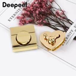 2Pcs Metal Turn Twist Lock Buckle Purse Spring Latch for Bags DIY Handbag Locks Clasp Bag Closure Sewing Hardware Accessories