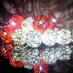 2M/6M/10M Rattan Ball String Light USB/Battery Box Party Christmas Wedding Holiday Light Home Garden Patio Party Fairy Light