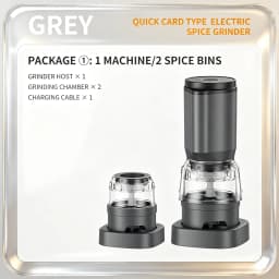 Electric Pepper Grinder Set Automatic Salt and Pepper Mills Rechargeable Adjustable Coarseness One-Handed Operation Grinder