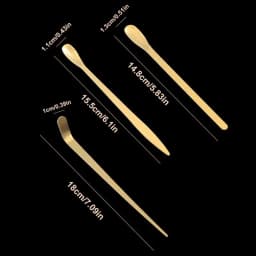 Stainless Steel Tea Needle Stick Gold Silver Matcha Spoon Tea Scoop Tea Ceremony Teaware Kitchen Tool Cleaning Pot Measuring Tea
