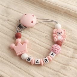 Personalized Fox Pacifier Clip BPA Free Food Grade Silicone Star Teether Holder Custom Name Handmade Dummy Chain Baby Gift