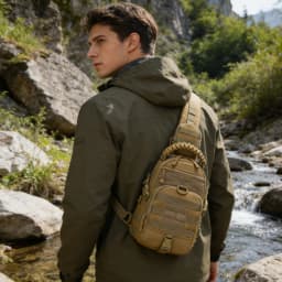 Outdoor Port Bag Pack Tactical Backpack Sling Shoulder Backpack Tactical Bag for Every Day Carry Commuting Chest Bag