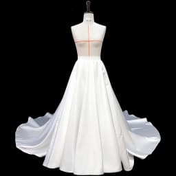 Satin Detachable Skirt Wedding Removable Train For Dresses Bow Bridal Overskirt