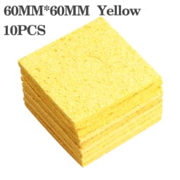 10pcs iron head cleaning sponge, high temperature resistant and thickened sponge, special for soldering iron holder.