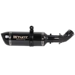 Motorcycle Exhaust System Slip On Exhaust Muffler Tail Pipes For Kawasaki Z900 2017 - 2021 Round Black Muffler