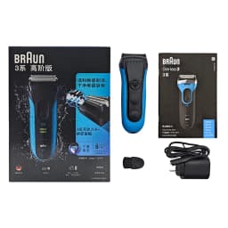Braun 3040S Shaver Floating Foil Cutter Reciprocating Electric Shaver with Sideburns Trimmer for Man 110V-220V