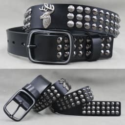 Designer Brand Belt Men Rivet Real Leather Pin Belt Male Black Rock Genuine Leather Cowhide Luxury Punk Belt Jeans