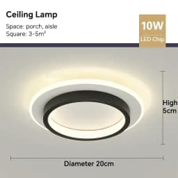 Modern LED Ceiling Light for Corridor Hallway Stairs Aisle Entrance Balcony Small Round Chandelier for Living Dining Bedroom
