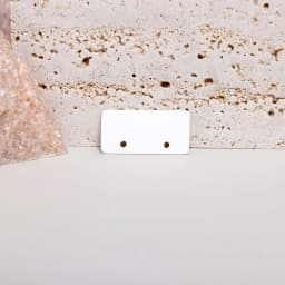 100PCS 3x1.5cm Blank 2 Holes Display Cards For Jewelry Earrings Holder Cardboard Small Business Packages Wholesale Supplies