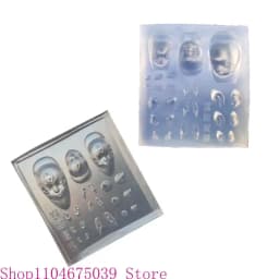 Devil Horns Stamping Nail Art Molds Silicone Stamps Elf Doll DIY Nail Art Mould DIY Nail Art Tools for Nail Decorations