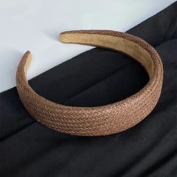 1PC Vacation-style Straw Woven Wide-brimmed Headband - Bohemian Head for Seaside Photos, Stylish and Versatile Hair Clip/Hair Ac