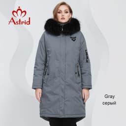 Astrid 2022 Women's Winter Jacket Oversize Thick Down Coats Hooded Natural Fur Women Parkas Fashion Outerwear Quilted AT-10073