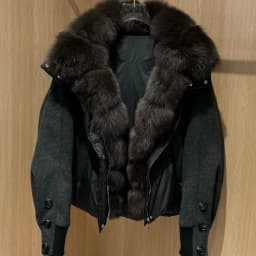 OFTBUY New Winter Warm Cropped Natural Fur Down Cclothing Women Short Duck Down Jacket Real Fox Fur Collar Puffer Coat Female