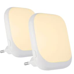 LED Nightlight 3 Brightness Adjustable With Dusk To Dawn Motion Sensor Dimmable Plug In Night Light For Bedroom Bathroom Kitchen