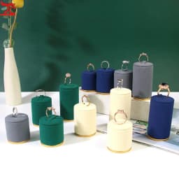 Cylindrical Jewelry Display Props Necklace Pendant Display Stand Rings Earring Storage Rack Store Counter Jewelry Organizer