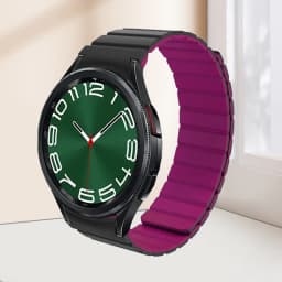 Magnetic Silicone Strap for Samsung Galaxy 6 5 4 40 44mm 6/4Classic 43 47mm 42 46mm No Gaps Bracelet for Watch 5Pro 45mm Band