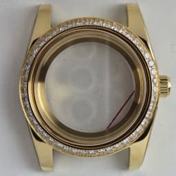 36mm/39mm Rose Gold Case Diamonds Bezel Sapphire Mod Parts NH34 NH35 NH36 NH38 NH39 NH70 NH72 ETA2824 PT5000 Movement