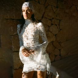 2026 Floral Lace Mini Wedding Dresses Bride Full Sleeve High Neck Vintage Bride Party Gowns Short Vestido De Noiva Customized