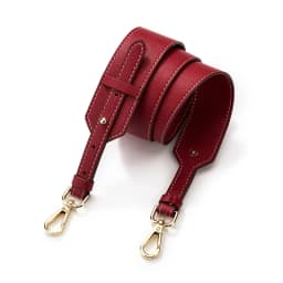 High-quality Cow Leather Wide Bag Cross Pattern Adjustable Shoulder Cross-body Leather Shoulder Strap Handbag Accessories