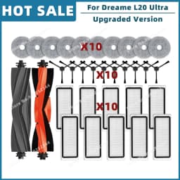 Compatible For Dreame Bot L20 Ultra / L30 Ultra Replacement Parts Accessories Main Side Brush Hepa Filter Mop Dust Bag
