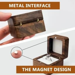 Blank Wood Jewelry Box Wedding Ring Box Earring Rings Jewelry Organizer Luxury Jewelry Anniversary Gift Bracelet Package Case