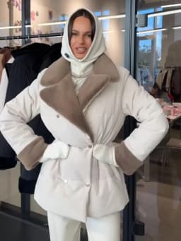 Casual Thicken Fur Patchwork Coats Women Full Sleeve Lapel Double Breasted Closed Waist Jackets Female 2026 Winter Lady Outwears