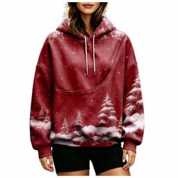 Women Fall And Winter Hoodie With Pet Pouch Oversized Pocket Colorful Print Sweatshirt For Dogs And Cats Long Sleeve Hoodie