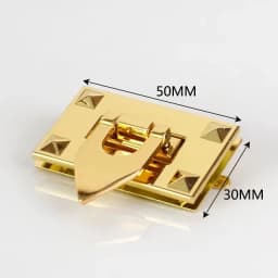 1Pc Gold Metal Clasp Turn Lock Twist Locks Bag Decoration Buckles Handbag Purse Closure Clasps DIY Hardware Replace Accessories