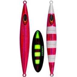 200g Long Casting Slow Sinking Fishing Lures Jigging Hard Wobblers Artificial Baits Luminous Vertical Fishing Lure Fishing Jig