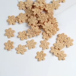 2cm cloth five-petal flower embossing DIY children's hair accessories hairpin jewelry small flower cloth accessories 100pcs/pack