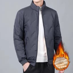 Men's Long Sleeve down Cotton Jacket Lamb Velvet Filled Windproof Warm Autumn Winter Workwear Casual Loose Fit Youth Style