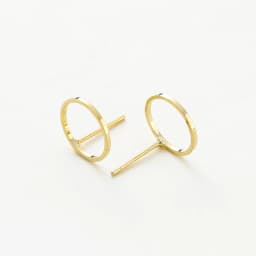10pcs/lot 4 Styles 14K 18K Gold Plated Post Earrings Findings Round Stud Earring Hooks Accessories DIY Jewelry Making Supplies