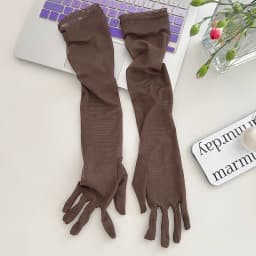 55CM Stretch Mesh Transparent Sun Protection Ice Silk Sleeve Women Summer Outdoor Sports Cycling Sunscreen Sexy Lace Long Gloves