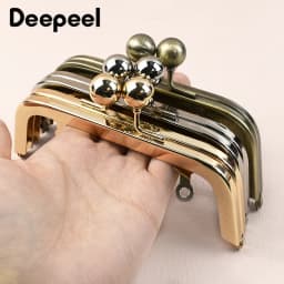 1/2/5Pcs Deepeel 14cm Smooth Metal Bag Handle Frame for Women Handbag Kiss Clasp Bracket DIY Hardware Purse Accessories