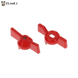 2Pcs Aluminum Handle Valve Handle Ball Valve Handle Wrench Red Butterfly Handle Accessories