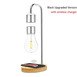 Wireless Charging Magnetic Levitating Floating Wireless LED Light Bulb for Desk Lamp Home Room Office Decor Unique Gift