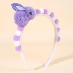 2Pcs Rabbit Fur Ball Headband Cute Rainbow Cartoon Unicorn Bow Hair Bands For Girls Children Kids Diadem Headdress Accessories