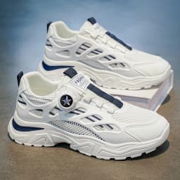 Rotate the Button Men Summer Breathable Sneakers 2026 Versatile Dad Shoes New Student Casual Footwear