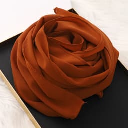 2025 Muslim Hijab Scarf With Zipper Plain Bubble Chiffon Ready to Wear Veiled Hijab Wrap Solid Shawls Headscarf Turban Ramadan