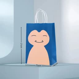 Pokemon Gift Bags Pikachu Hand-held Paper Packing Treat Bag Anime Kraft Paper Bag Gift Packaging Party Festive Party Supplies