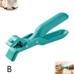 Multi-Purpose Anti-Scald Bowl Holder Clip Solid Color Color Anti 2 Scalding Home Clip Tools Silicone Kitchen