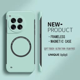 Ultra Thin Hard PC Magnetic Frameless Phone Case For Magsafe Oneplus 13 12 12R 11 11R 10T 10 9 9RT Pro Matte Color Cover