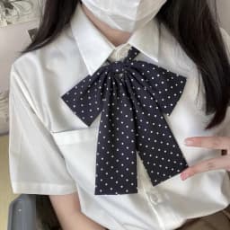 Sweet Style Uniform JK Bow Tie Women's Polka Dot Colorful Necktie for Shirts Lolita School Dress Wedding Party Bowknot Collar