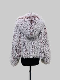Nerazzurri Autumn Winter Oversized Thick Warm Soft Hairy Faux Fur Coat Women with Hood Single Breasted Luxury Designer Clothes