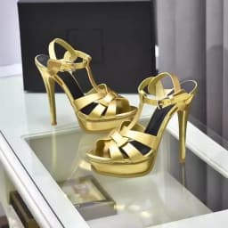 Designer Platform Super High Heels Sandals Women Summer New Open Toe Buckle Ankle Strap Stiletto Wedding Party Shoes