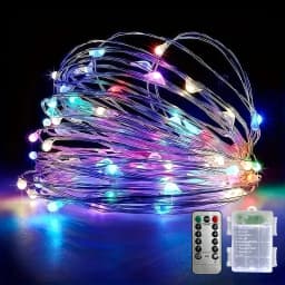 Remote LED Copper String Lights 5M50LED-30M300LED Battery Box Design IP54 Waterproof Flash Wave Steady Modes Festival Home Decor