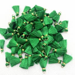 100/50Pcs 20mm Mini Metal Hanging Ring Tassel Trim Pendant DIY Craft Jewelry Handmade Earrings Decor Materials Fringe Trim
