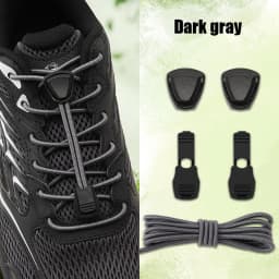 Triangle Lock No-Tie Shoelaces, Elastic Lazy Laces Buckle Set, Durable Replacement Strings for Sneakers & Outdoor Shoes 1 Pair