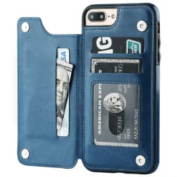 For iPhone 11 Pro XR XS Max 6s 7 8 Plus SE 2020 Wallet Case Luxury Slim Fit Premium Leather Card Slots Shockproof Flip Shell